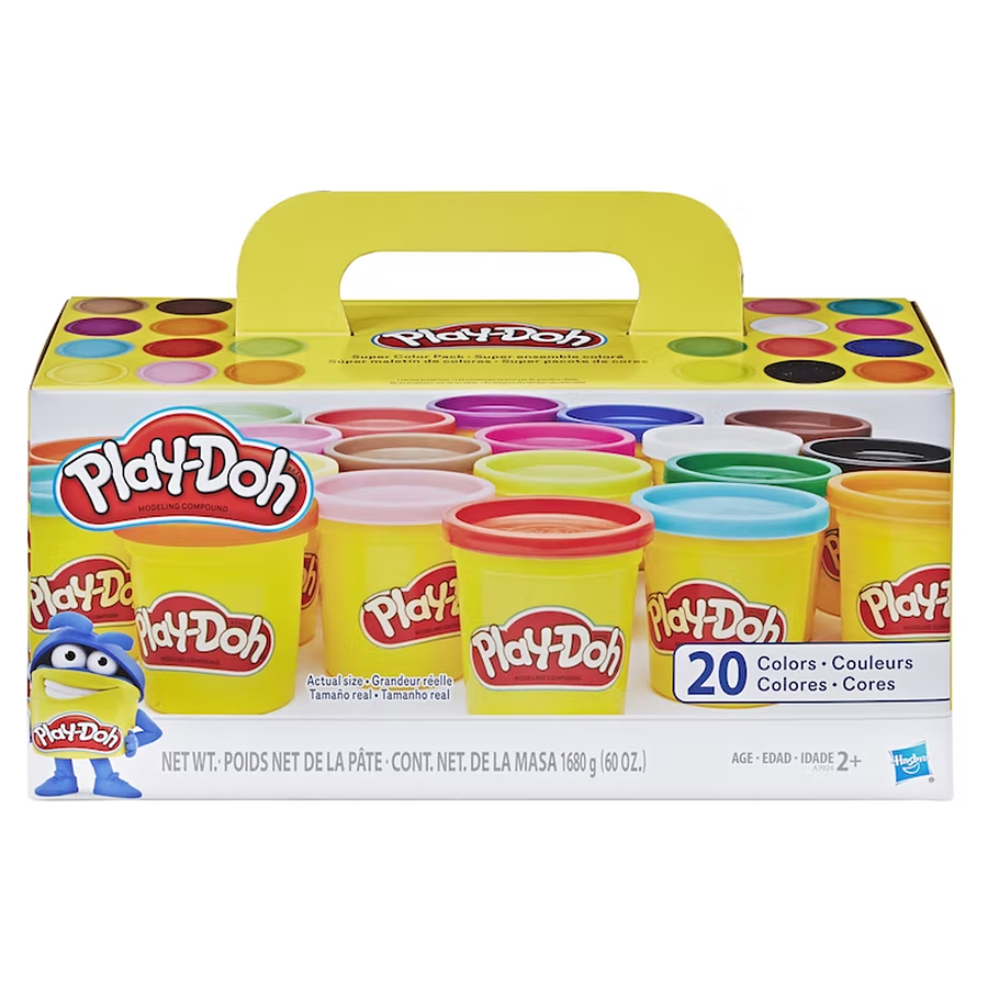 Play-Doh Súper Maletín 20 Latas Hasbro A7924 Set Creativo Infantil
