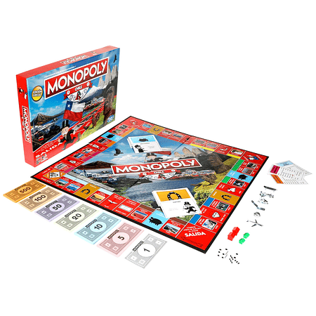 Monopoly Chile Hasbro E1756 Edición Local con Ciudades Chilenas