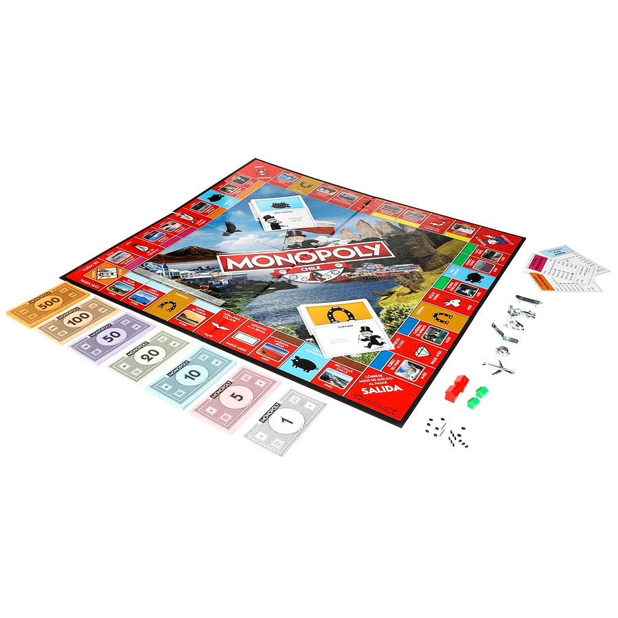 Monopoly Chile Hasbro E1756 Edición Local con Ciudades Chilenas