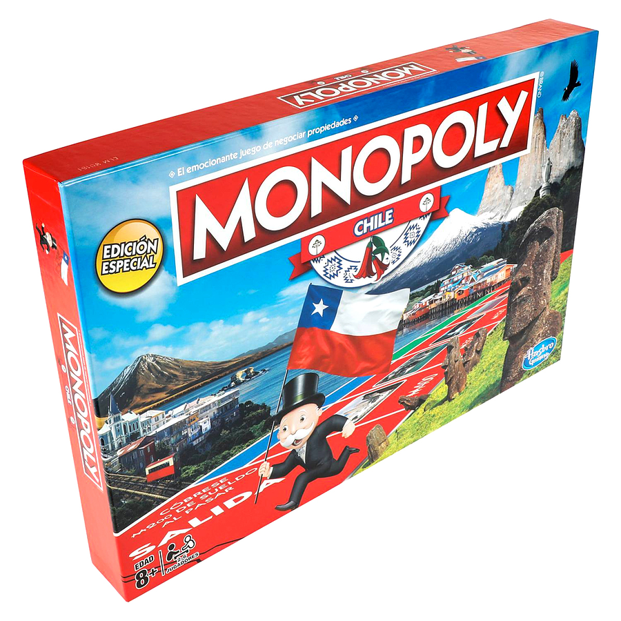 Monopoly Chile Hasbro E1756 Edición Local con Ciudades Chilenas