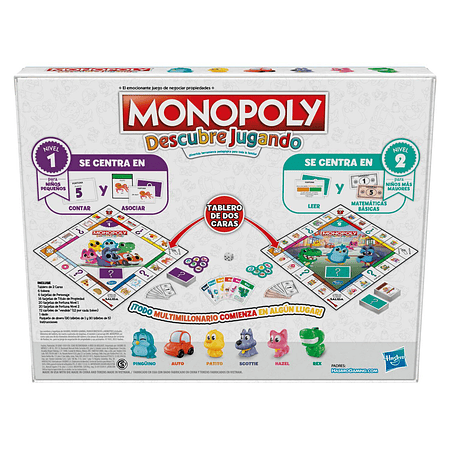 Juego de Mesa Monopoly Descubre Jugando Hasbro F4436