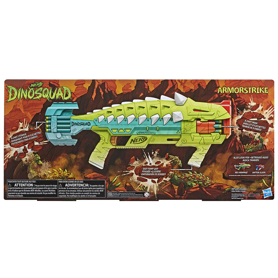 Lanzador Nerf Dinosquad Ankylo Thrash Hasbro F5871