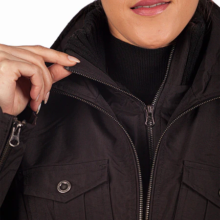 Chaqueta Mujer Northland Chloe Black | Chaqueta de Invierno Slim Fit con Diseño Europeo Outdoor