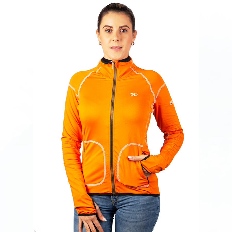 Poleron Deportivo mujer Northland Speed Running Orange 02-0420536