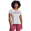 POLERA MUJER UNDER ARMOUR FLORAL WORDMARK GRAPHI 1365139-011