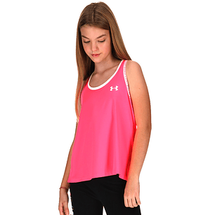 Polera de niña Under Armour sin Mangas Knockout 1363374-654