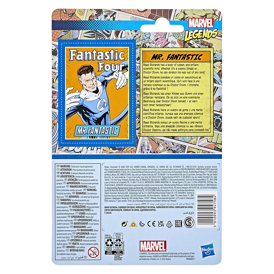 Figura Fan Marvel Legends Kenner Mr Fantastic Hasbro F3811