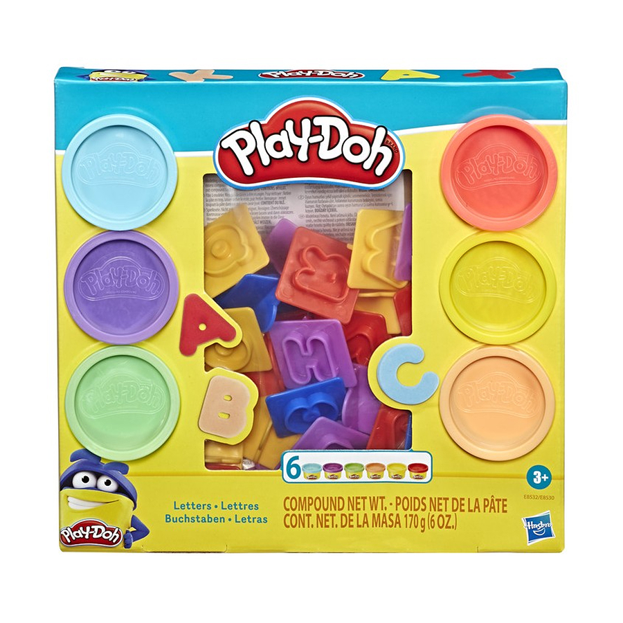 MASA PLAY DOH BÁSICOS LETRAS HASBRO E8532 