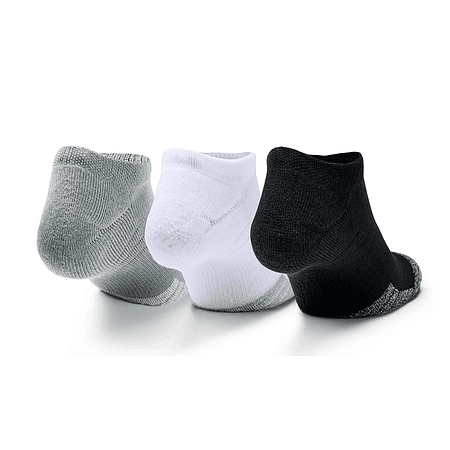 Pack de tres pares de calcetines HeatGear® No Show adulto 1346755-035
