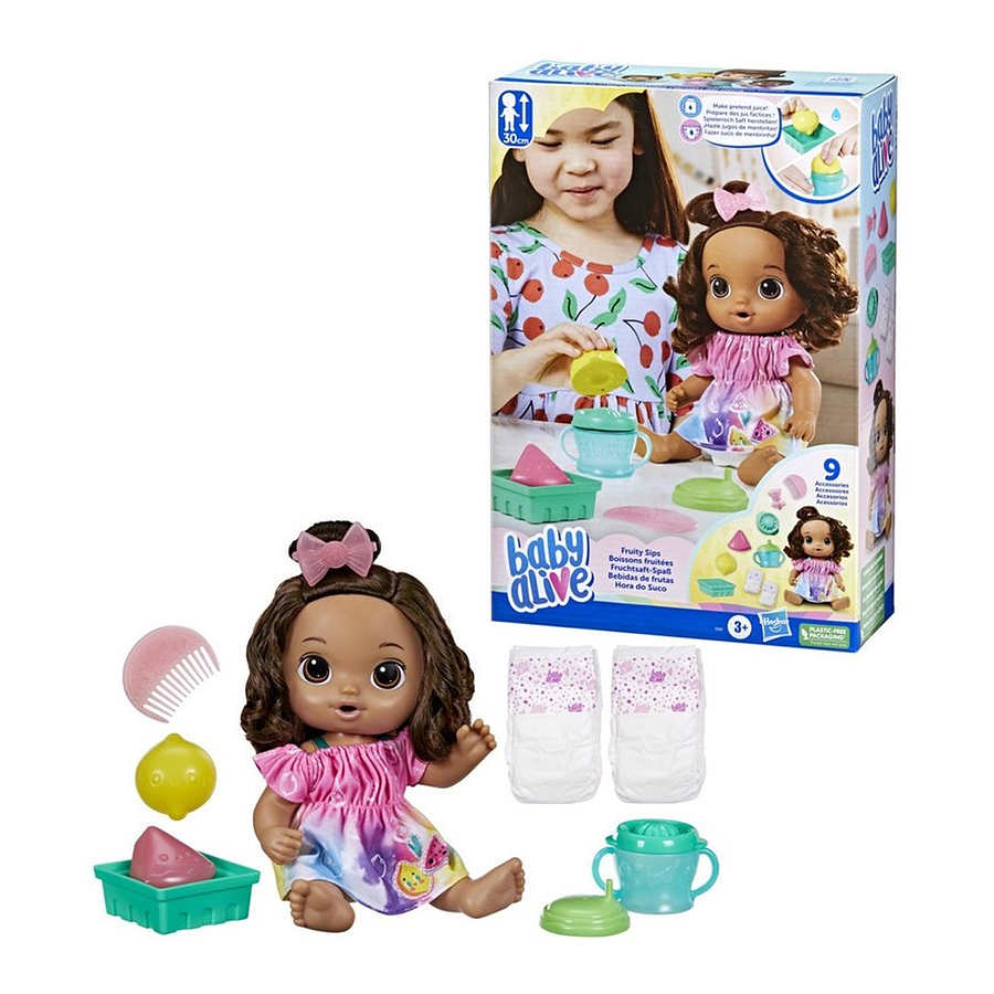 Muñeca Baby Alive Bebida de Frutas Limon F7357