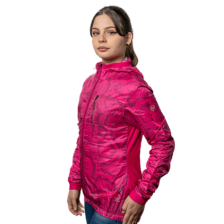 Chaqueta Cortaviento mujer Northland Aquila Funktions Fuchsia Print 02-0818175