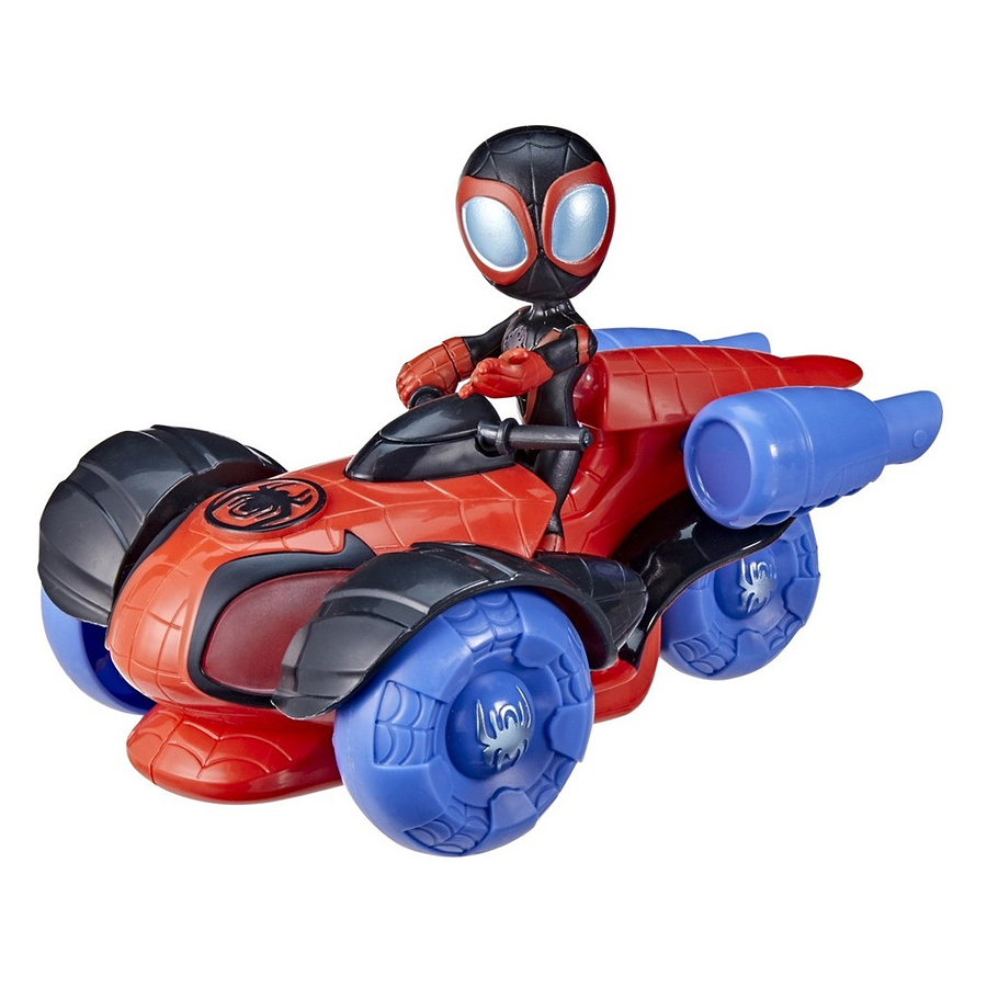 VEHÍCULO SPIDEY AND FRIENDS ARACNO TRICICLO CON LUCES MILES HASBRO F4531