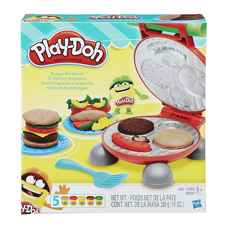 Play-Doh Hamburguesas a la Parrilla Hasbro B5521 Set Creativo