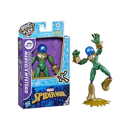 Figura Fan Spiderman Bend and Flex Missions Mysterio F3846