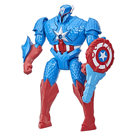Figura Marvel Mechstrike Capitan America Armadura de Caza F5072