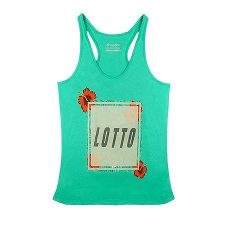 POLERA SIN MANGA JUVENIL LOTTO TANK BEACH GIRL I8215B