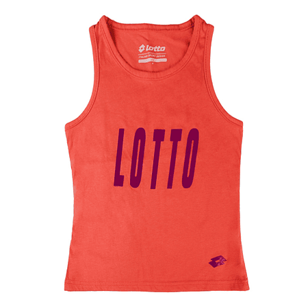 POLERA SIN MANGA JUVENIL LOTTO TANK LOGO KGP I8082B