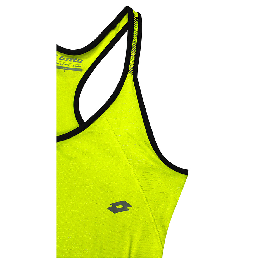 POLERA DEPORTIVA SIN MANGA MUJER LOTTO TANK TRAINNING I8035A