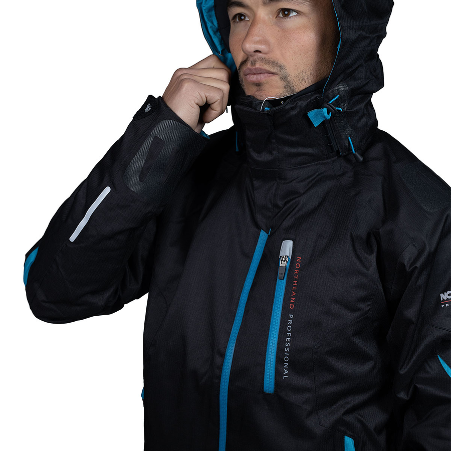 Parka hombre Northland Freski Combi Black Cian Blue 02-047251