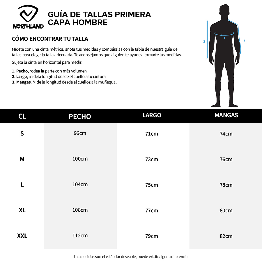 Primera Capa hombre Northland Compression Pro Skin 02-059851 