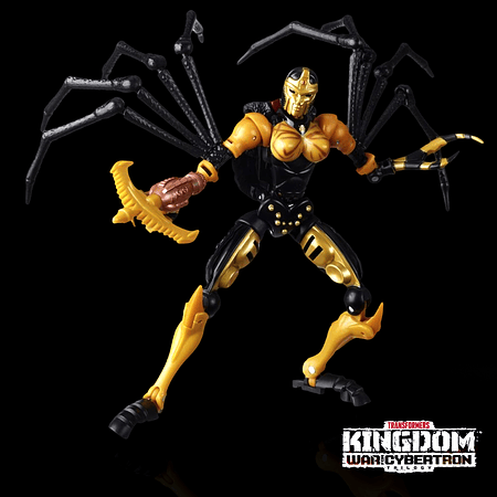 Figura Fan Transformers Gen Kingdom Black Arachnia F0670