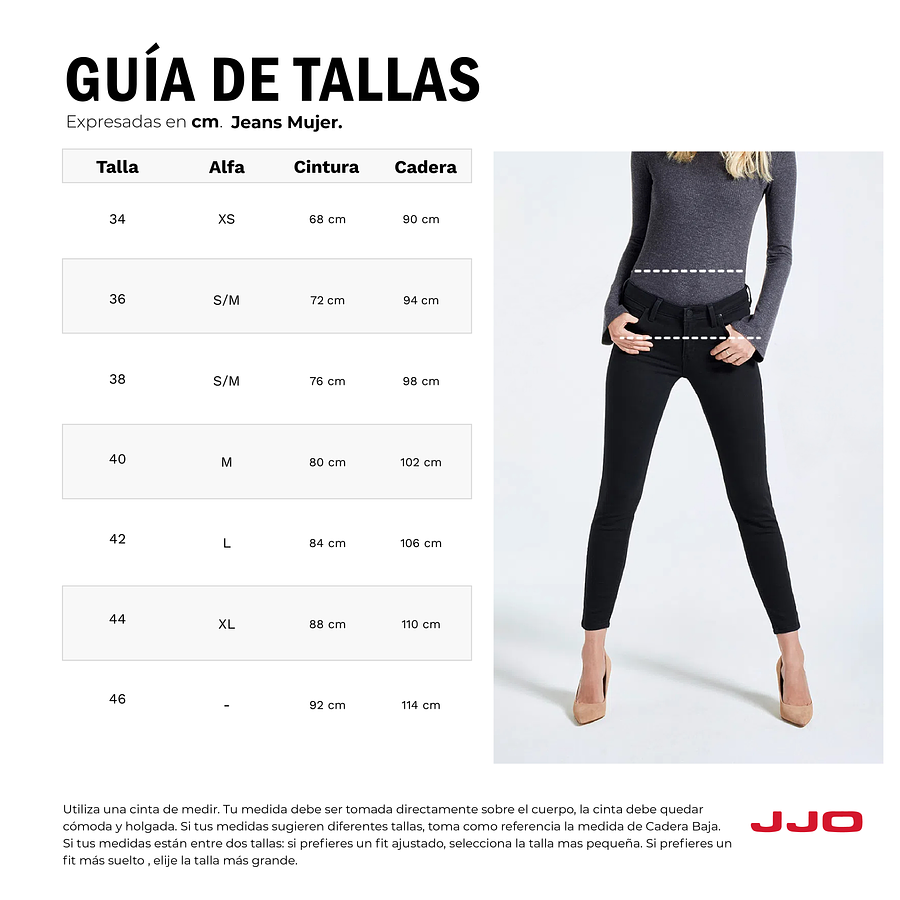 Jeans mujer JJO J1IJF2027004
