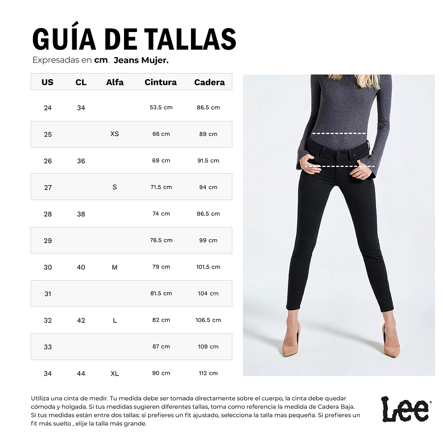 Jeans mujer Lee 28520320