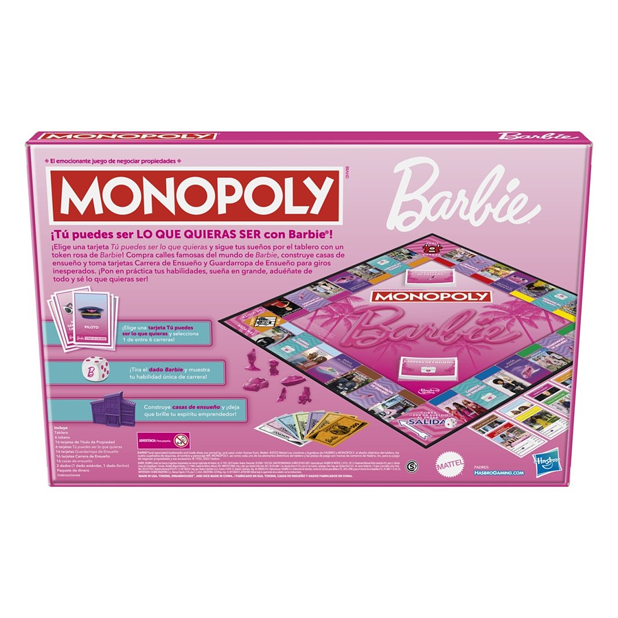 Monopoly Barbie juego de mesa Hasbro G0038