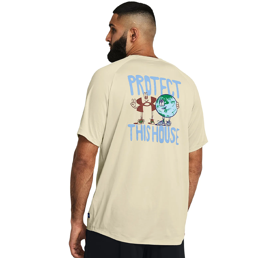 Polera hombre UA Artist Protect Globe 1382836-273