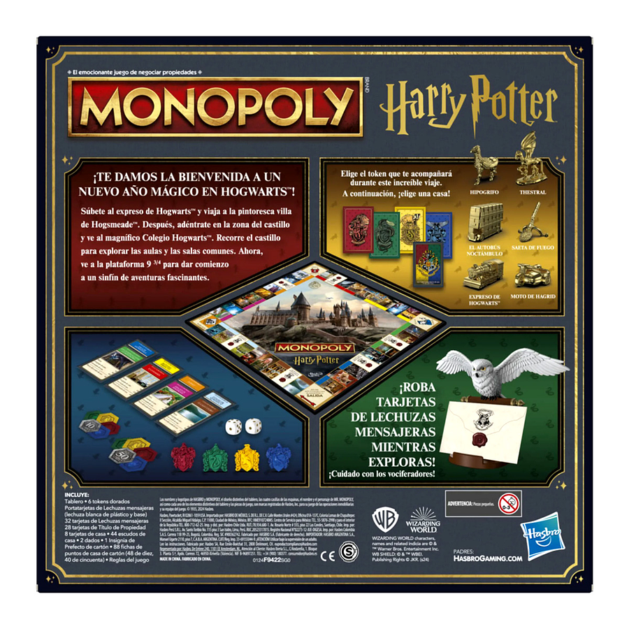 Juego de Mesa Monopoly Harry Potter Hasbro F9422