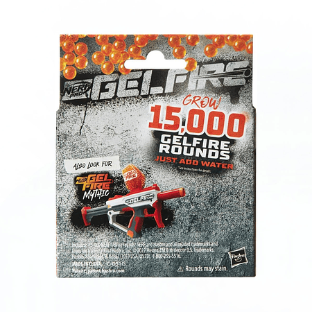 Repuesto Nerf Pro Gelfire 15.000 Recargas Hasbro F7265