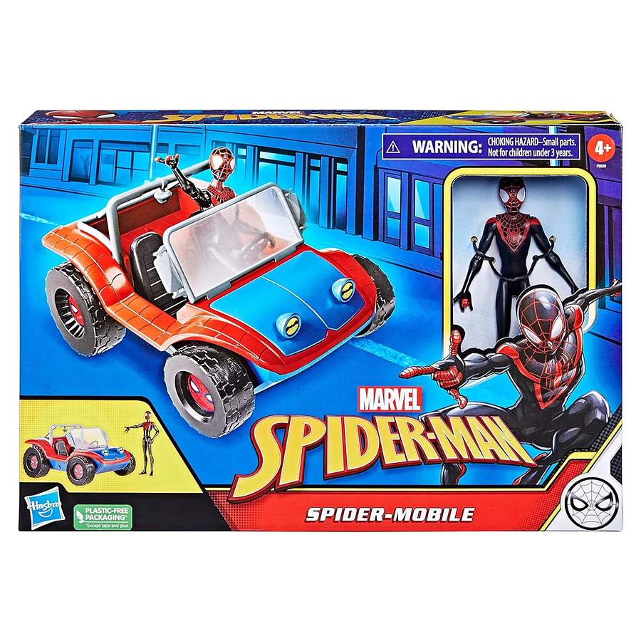 Vehiculo Spiderman Plastic Free Packaging Spider Mobile F5620