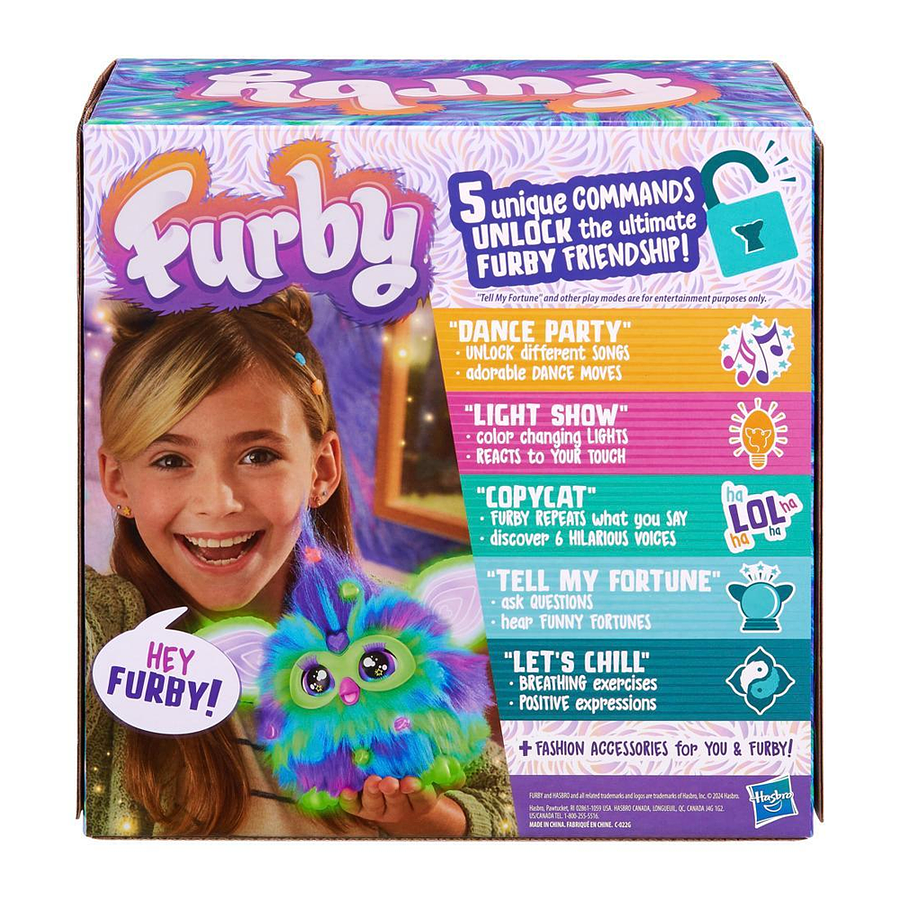 Furby Glow in the Dark Galaxy Edition (activado por voz) F8901