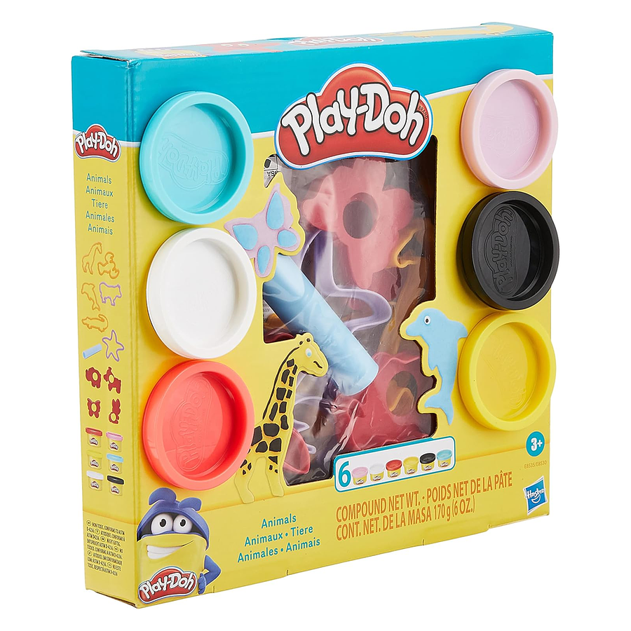 Masas y Plastilinas Play-Doh Fundamentals Animals Tool Set E8535