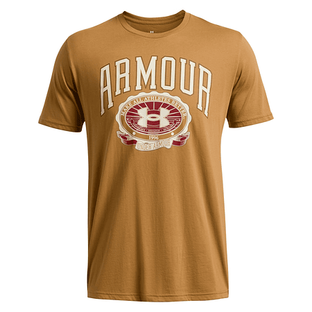 Hombre Under Armour Collegiate Crest 1379537-707 Algodón Premium Loose Fit