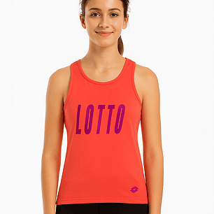 Polera sin Mangas Juvenil Lotto Tank Logo Kgp I8082B
