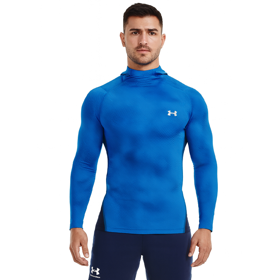 Polera de Compresión UA Hombre ColdGear Infrared Grid