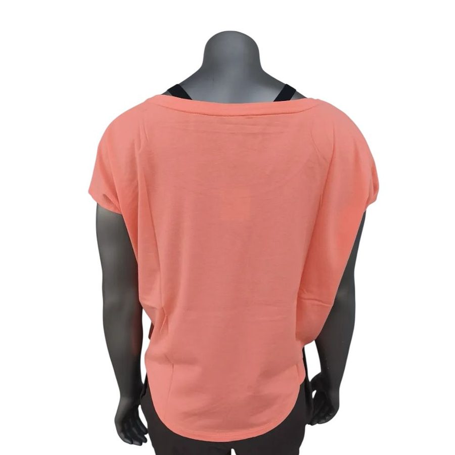 Polera Manga Corta Lotto Run W Pink I8046A