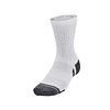 Calcetines Unisex Under Armour Performance Cotton 3 Pack Mid Blanco 1379530-100