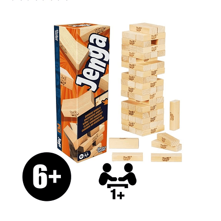 Jenga Hasbro G1499 Juego Clásico de Equilibrio