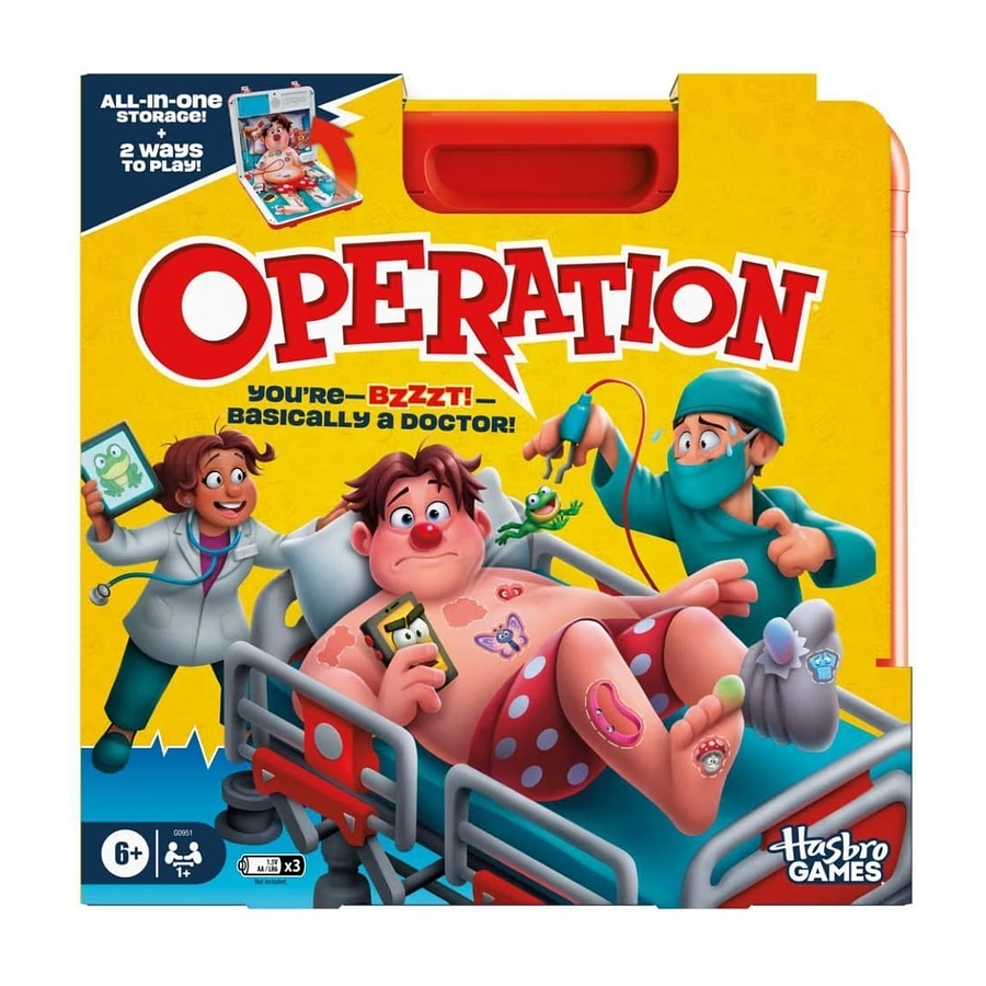 Operando Hasbro G0951 Juego Clásico de Habilidad y Precisión