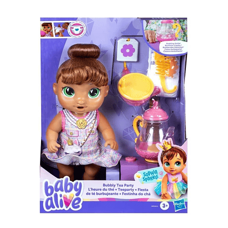 Baby Alive Fiesta de Té Burbujeante Sophia Sparkle Hasbro G0609