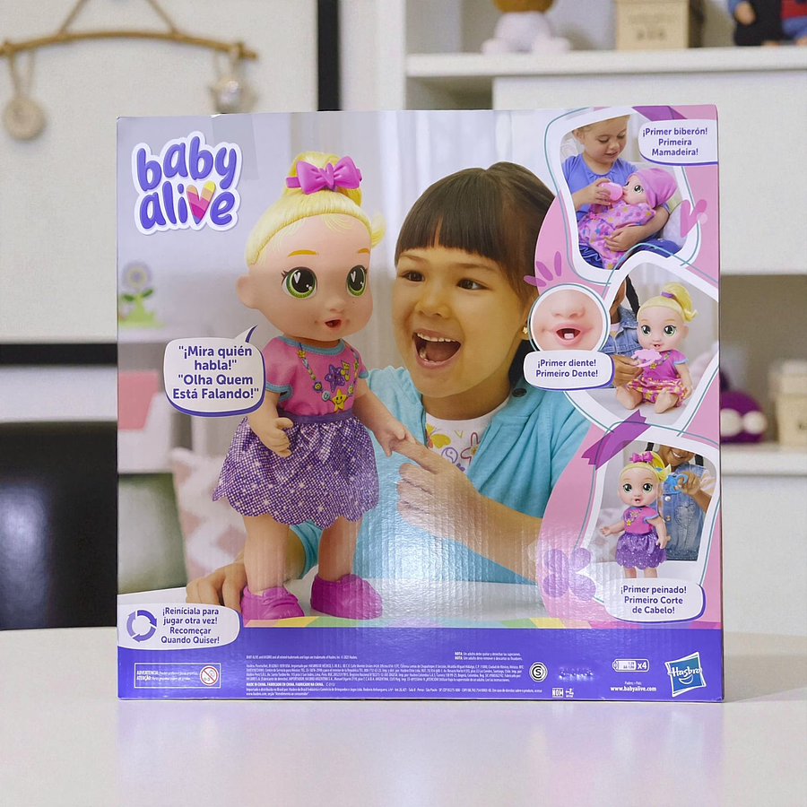 Baby Alive Baby Grows Up Lala Hasbro G1444 Muñeca Interactiva que Crece