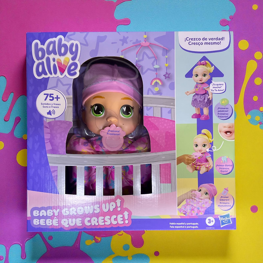 Baby Alive Baby Grows Up Lala Hasbro G1444 Muñeca Interactiva que Crece