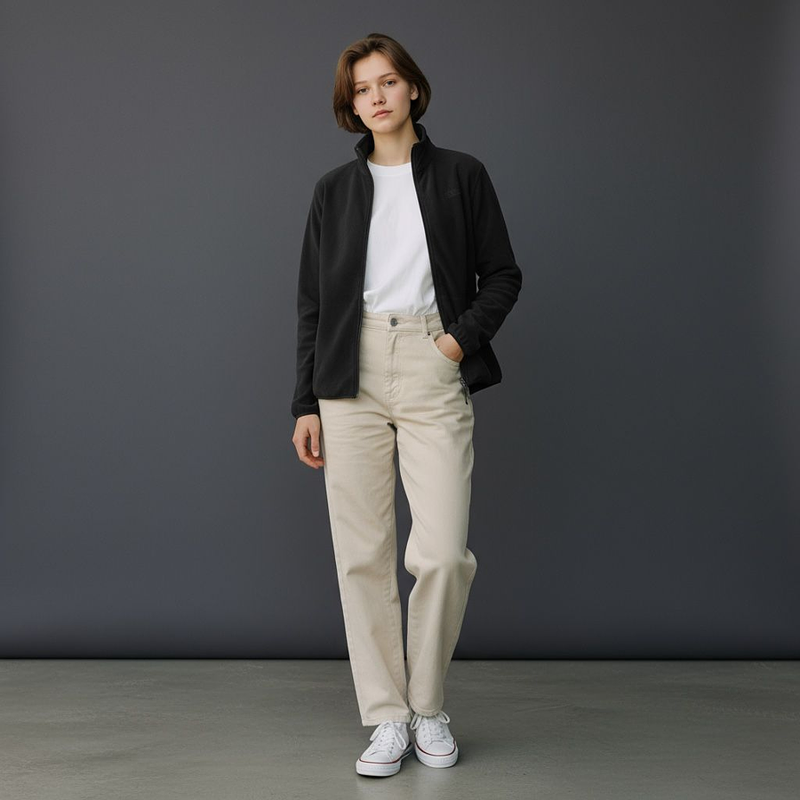 Poleron Polar Mujer Northland Helium Fleece Black 02-035461 