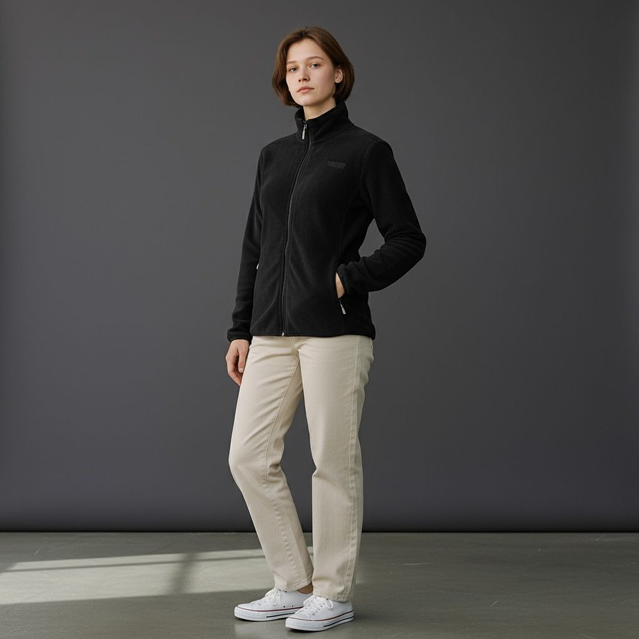 Poleron Polar Mujer Northland Helium Fleece Black 02-035461 