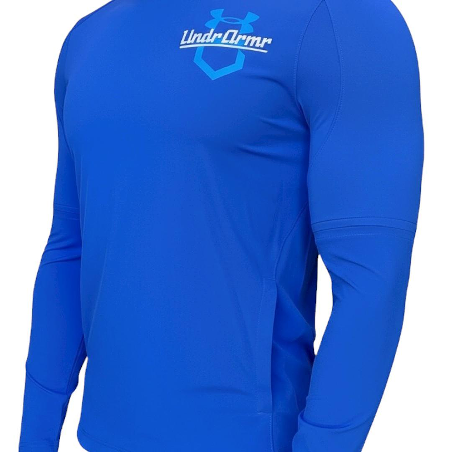 Polera Deportiva Manga Larga de Hombre Elasticada con Capucha Under Armour Cage 1374376-400