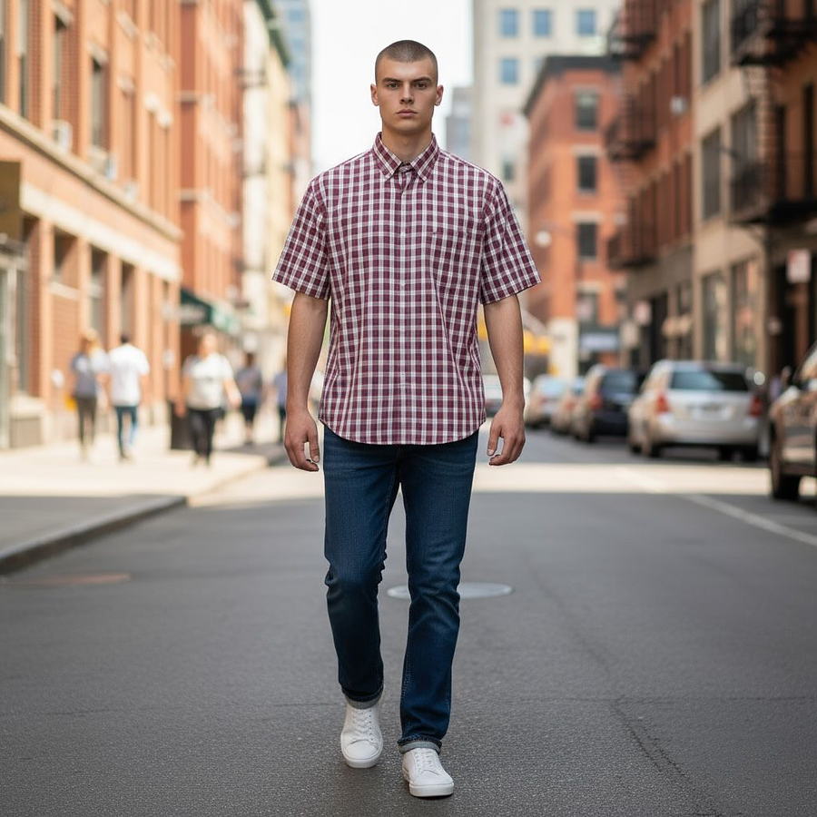 Camisa Casual Manga Corta Dockers Talla S