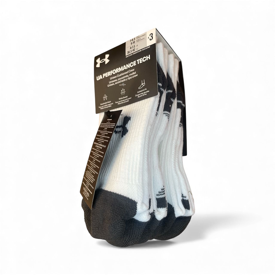 Calcetas Deportivas Under Armour Unisex Tri-Pack 3 Tech 1379512-100