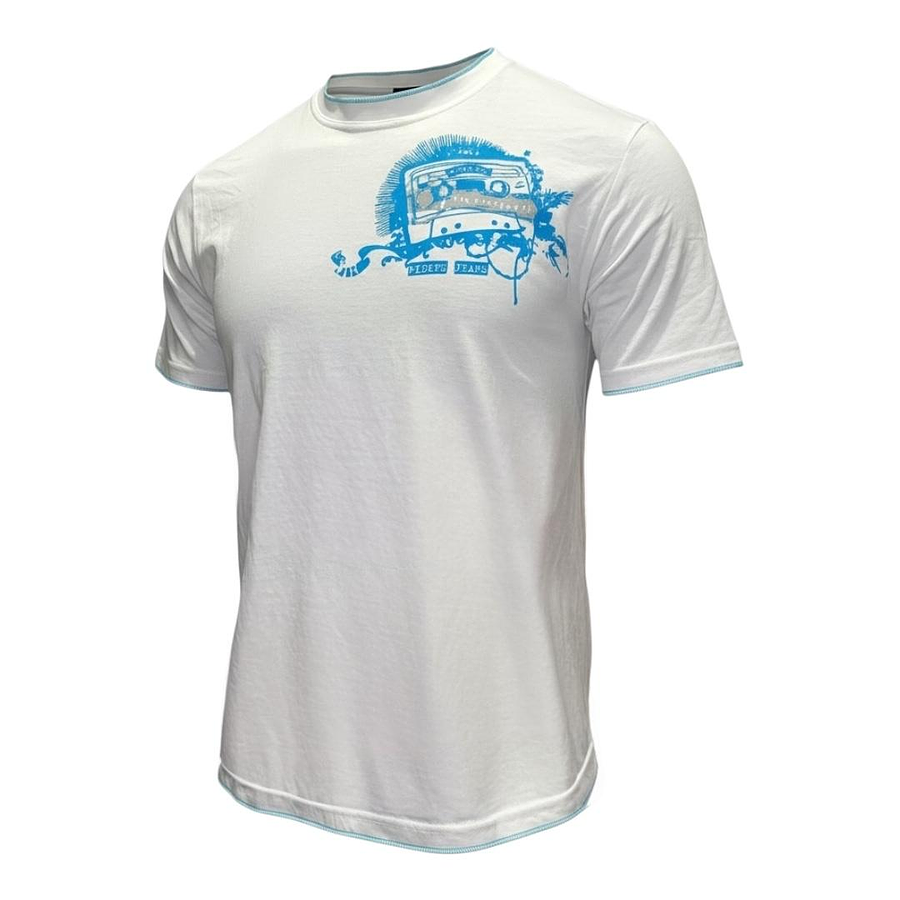 Polera de Hombre Riders Diseño Cassette Talla M 